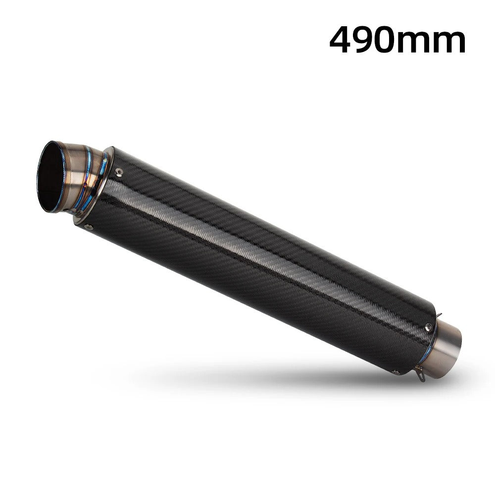 Universal 60mm Motorcycle Exhaust Carbon Fiber Titanium Alloy GP-89mm Muffler with DB Killer For Suzuki Hayabusa Z900 ZX25R MT10