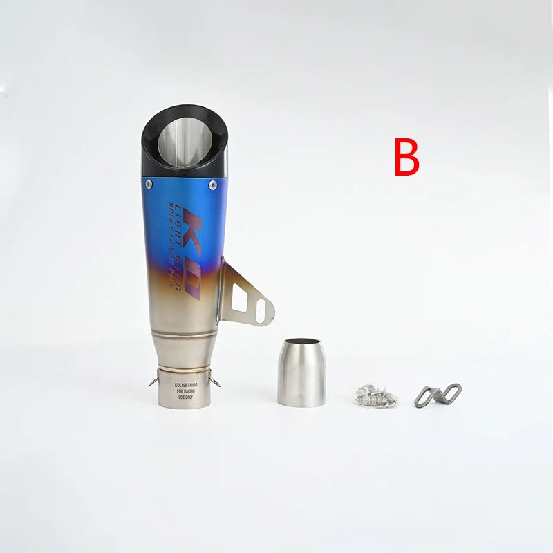 51mm Universal Motorccycle Exhaust System Muffler Tail Pipe Stainless Steel Escape Removable DB Killer Escape Tip