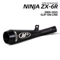 For Kawasaki Ninja ZX6R ZX-6R Slip On Line Motorcycle Exhaust M4 Muffler with DB Killer 2009-2025