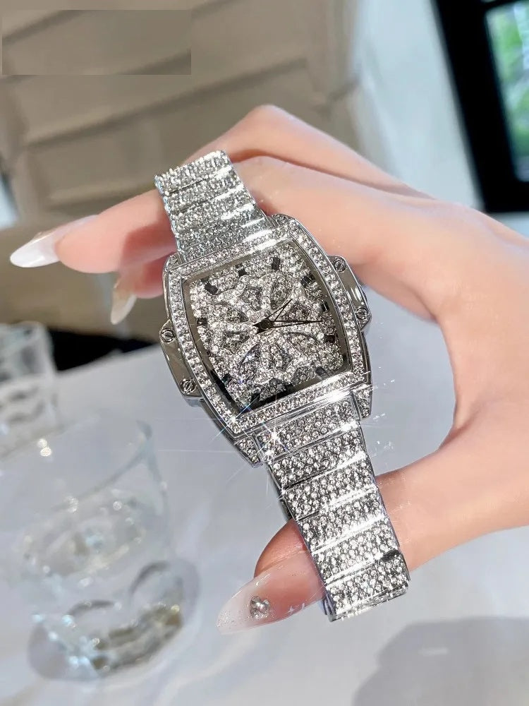 Office Ladies Work Shiny Diamonds Quartz Watch Women Party Jewelry Accessory Wristwatch Fashion Designer Watches
