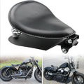 Motorcycle Solo Spring Seat Black Leather Bobber Saddle For Harley Sportster XL883 X48 XL1200 Dyna Softail Custom Chopper Cushio