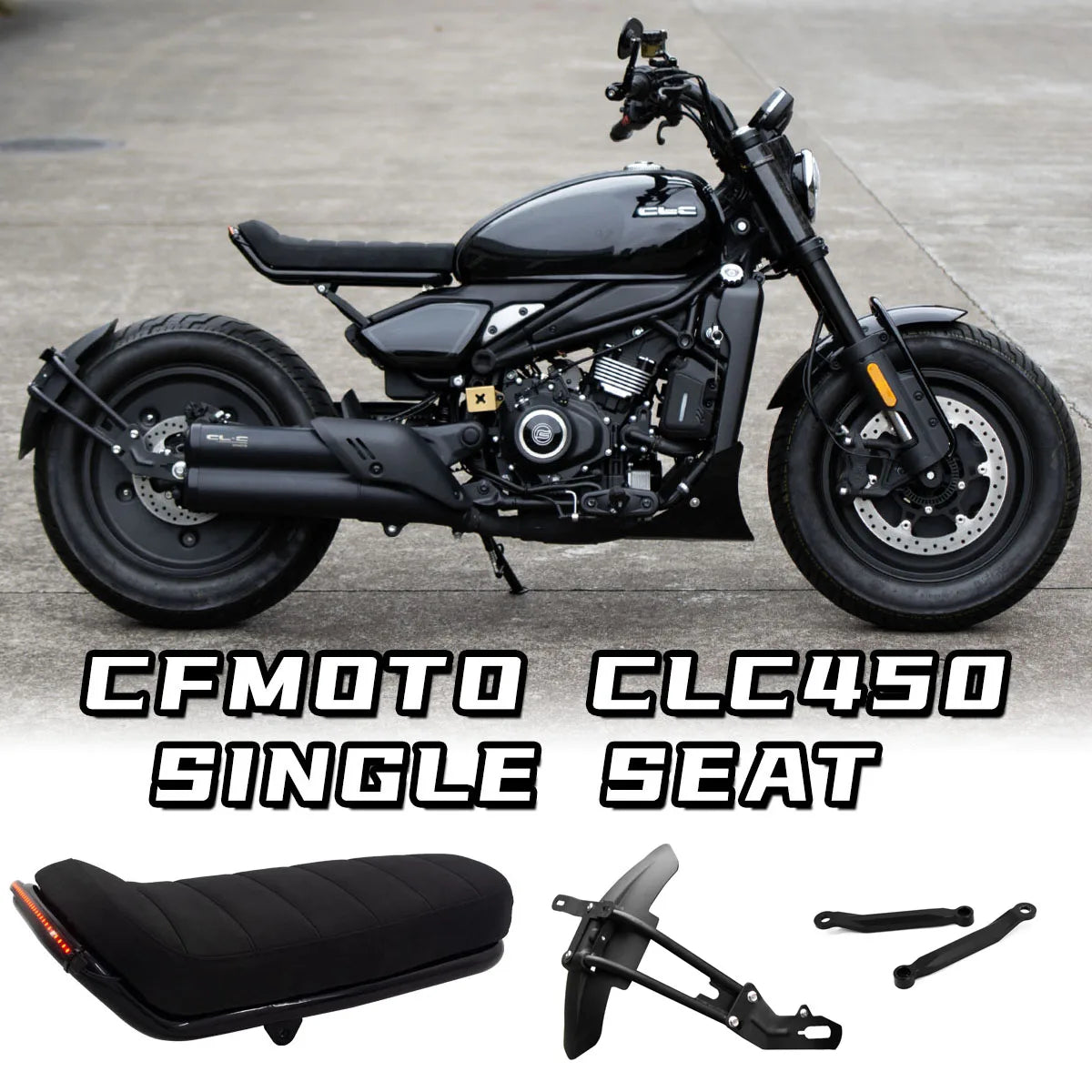 Original Retro Motorcycle Seat Cushion Customized for CFMOTO CLC450 Camel Hump