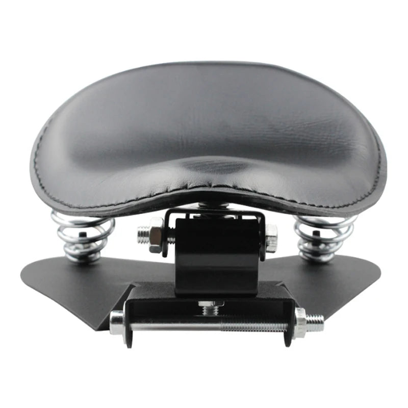 Motorcycle Solo Spring Seat Black Leather Bobber Saddle For Harley Sportster XL883 X48 XL1200 Dyna Softail Custom Chopper Cushio