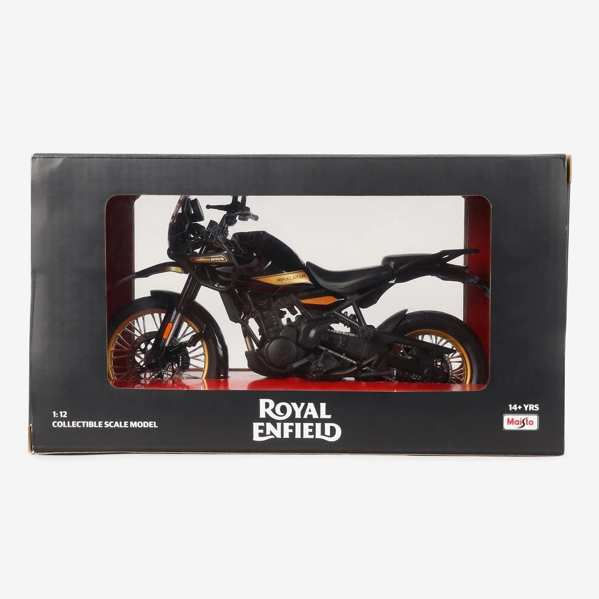 Royal Enfield New Himalayan Scale Model| Size: 1:12 Toy Bike Hanle Black