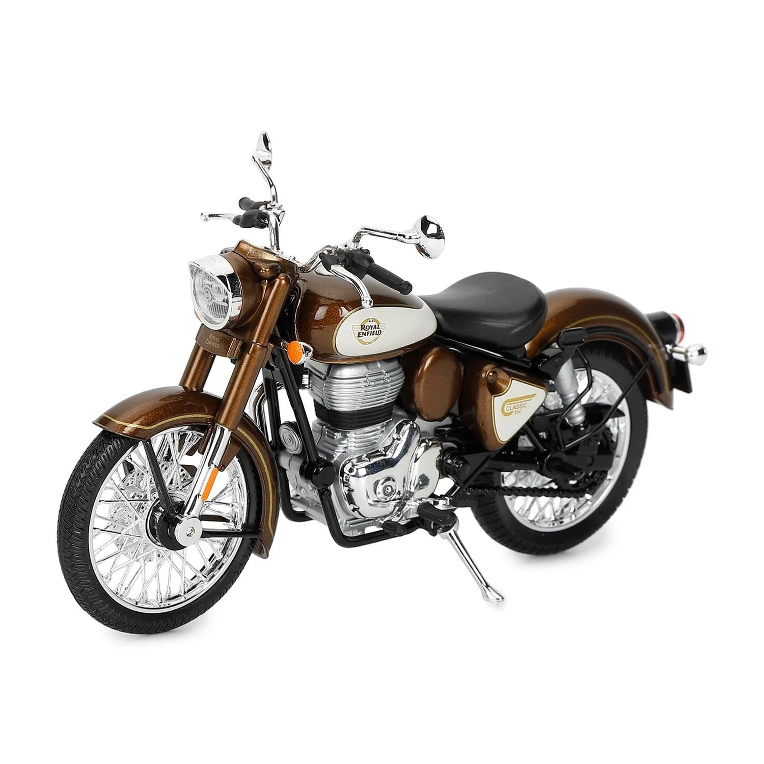 Royal Enfield New Classis 350 Scale Model | 1: 12 | Rear-View Mirrors | Free Rol