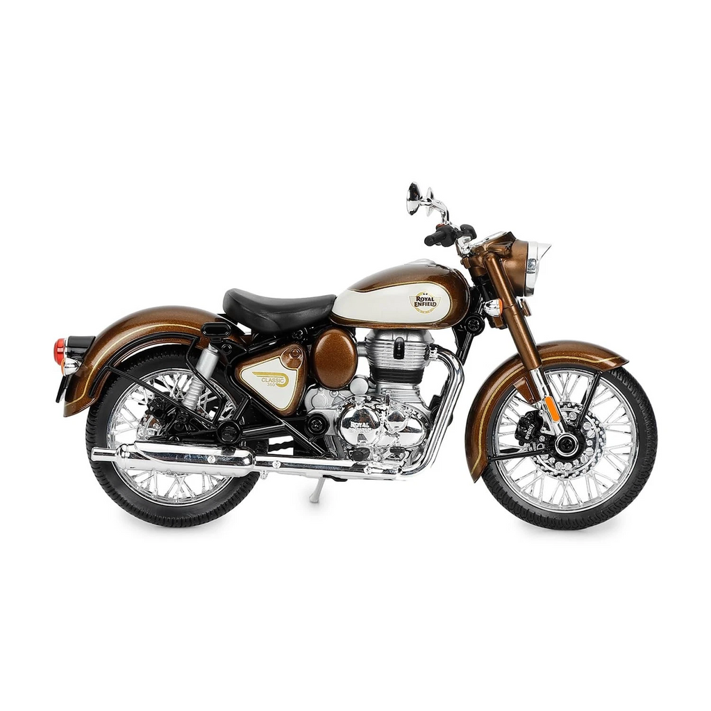 Royal Enfield New Classis 350 Scale Model | 1: 12 | Rear-View Mirrors | Free Rol
