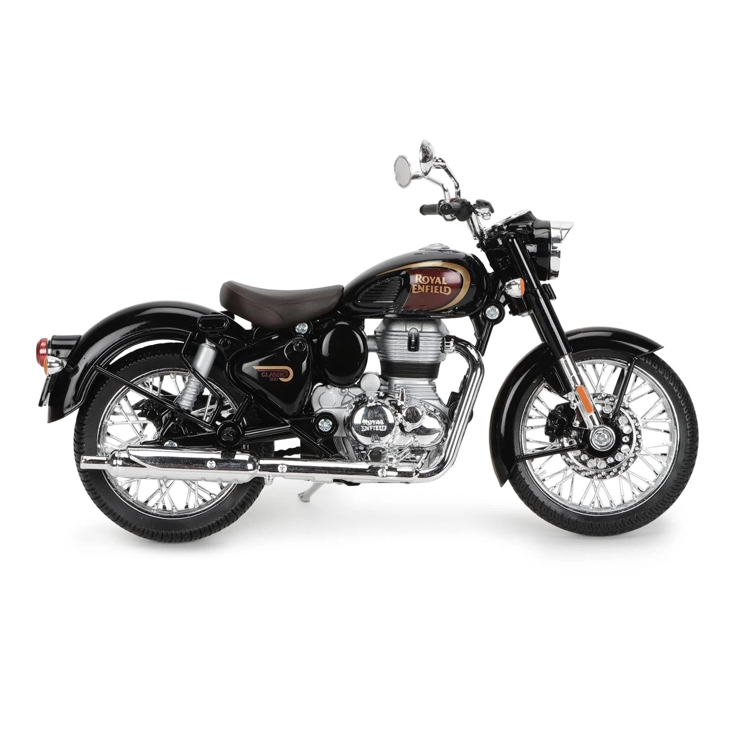 Royal Enfield Classic 350 Minitaure Halcyon Black scale model