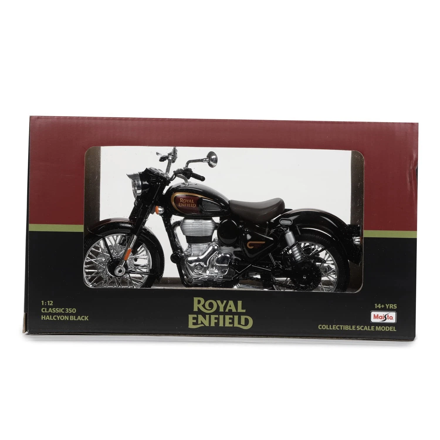 Royal Enfield Classic 350 Minitaure Halcyon Black scale model