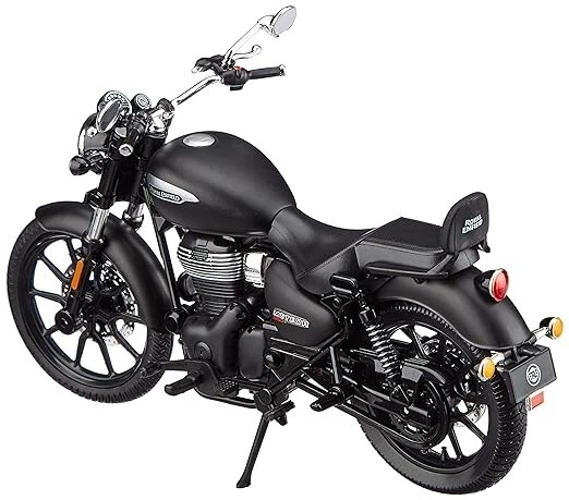 Royal Enfield Scale Model Meteor 350 Stellar Black Abs Plastic Metal Miniature