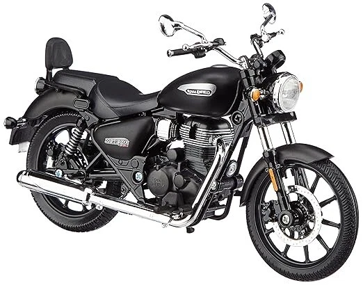 Royal Enfield Scale Model Meteor 350 Stellar Black Abs Plastic Metal Miniature