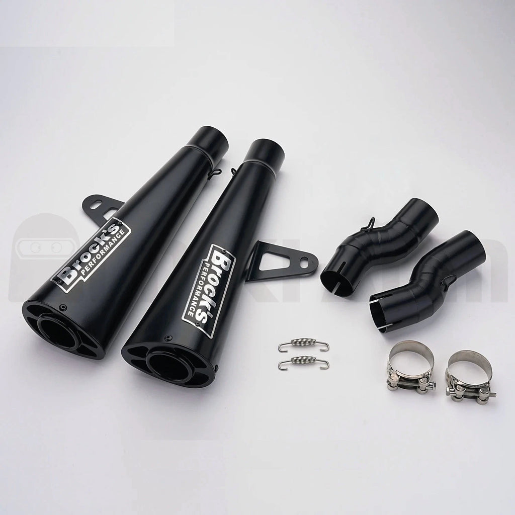Hayabusa GSX1300 Motorcycle Exhaust System Double sided Mid Link Brock Allen Modification for Hayabusa GSX1300 Gen3 gen3
